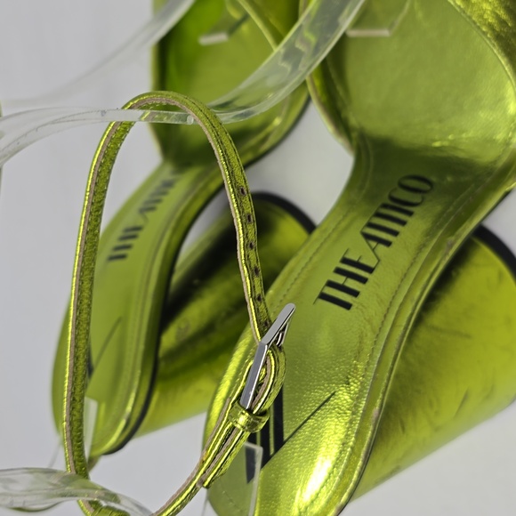 The Attico Luz metallic 120mm leather pumps Green Size 37 - Picture 6 of 8